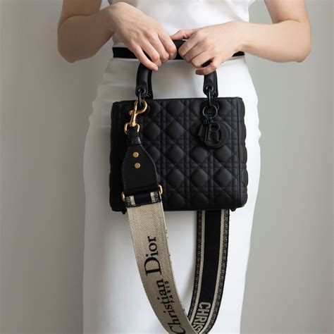 dior bag matt black|Dior Black cannage bag.